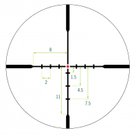 AS244 CROSSFIRE HD  2-7x, Illuminated BDC AR15 Scope Package (CFR-2701i))